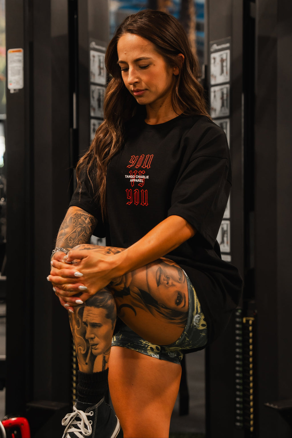 Women's High-Waisted Seamless Front Compression Training Shorts | Savage
