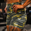 Women's High-Waisted Seamless Front Compression Training Shorts | Savage