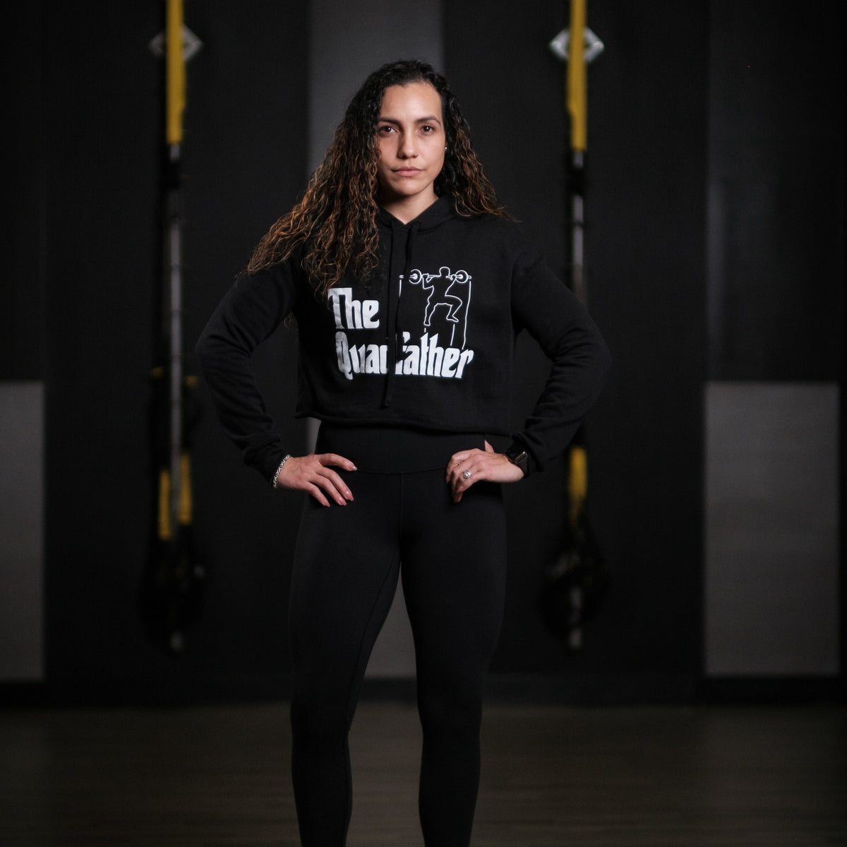The Quadfather - Crop Hoodie