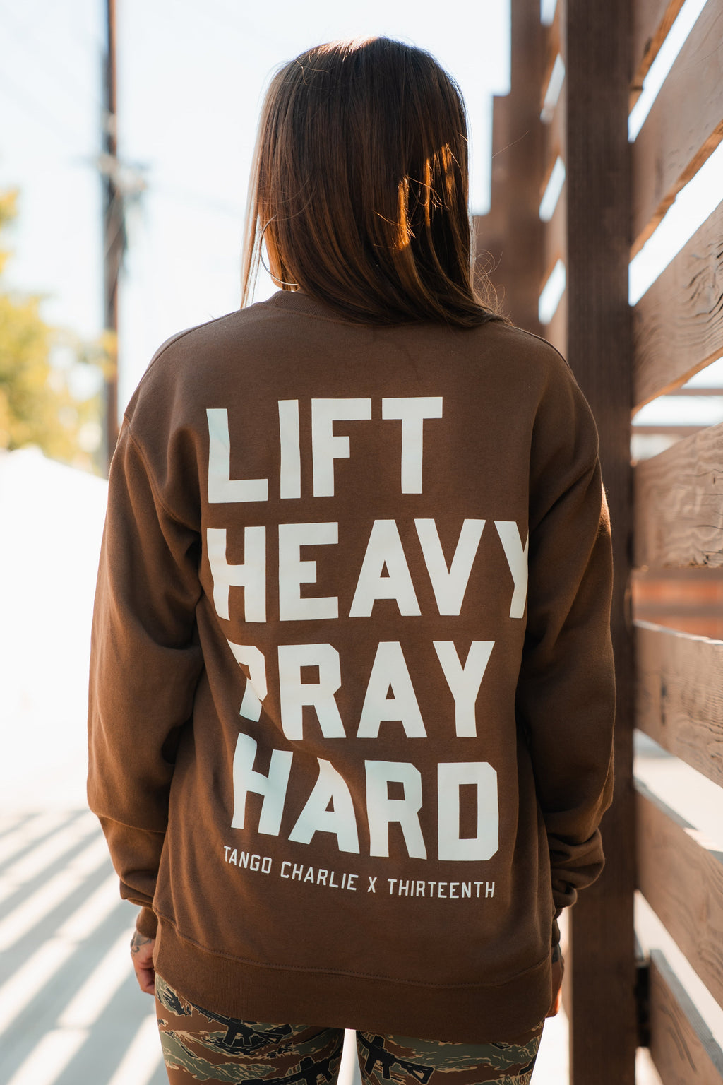 Lift Heavy. Pray Hard. - Crewneck