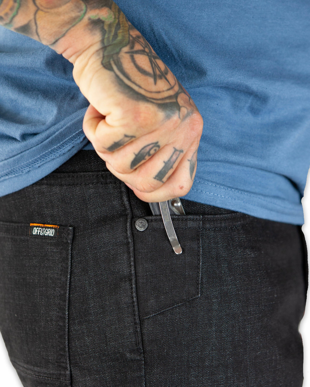 Hideout Denim Standard Fit - Black